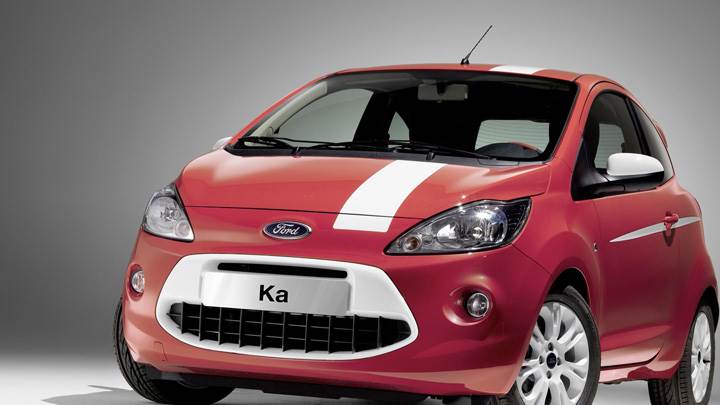 Front Pose of 2008 Ford Ka Grand Prix In Red